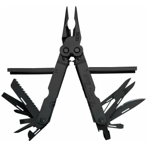 SOG Powerlock Scissors Black Multi-Tool with Nylon Pouch