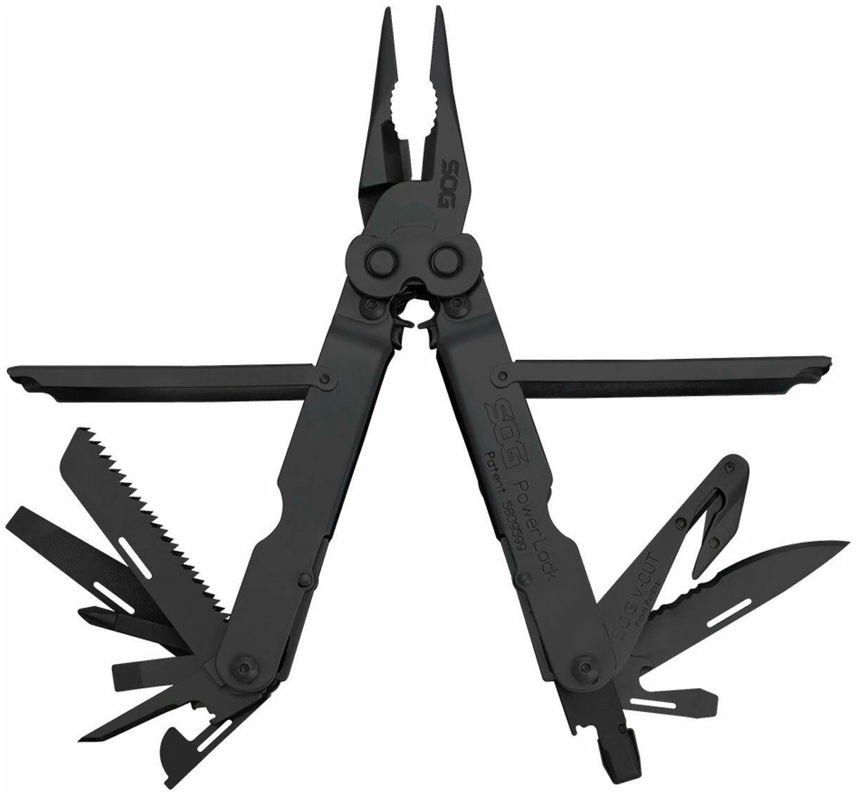 SOG Powerlock V-Cutter Multi-Tool Black with Nylon Pouch