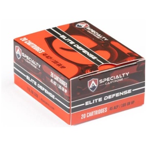 Atlanta Arms Elite Defense Handgun Ammunition .45 Auto 185gr JHP 975 fps 20/ct