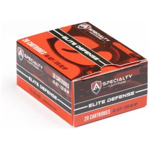 Atlanta Arms Elite Defense Handgun Ammunition .45 Auto 230gr JHP 925 fps 20/ct
