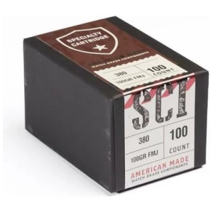 Atlanta Arms Specialty Cartridge .355 380 100GR FMJ Bullets 100/ct