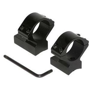 Talley Lightweight Alloy Scope Mounts - Black Anodized - 1" - Medium Weatherby Accumark - Magnum Mark V (9 LUG)