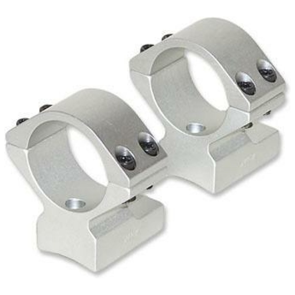 Talley Lightweight Alloy Mount Combo - Silver 1" Medium Kimber 8400