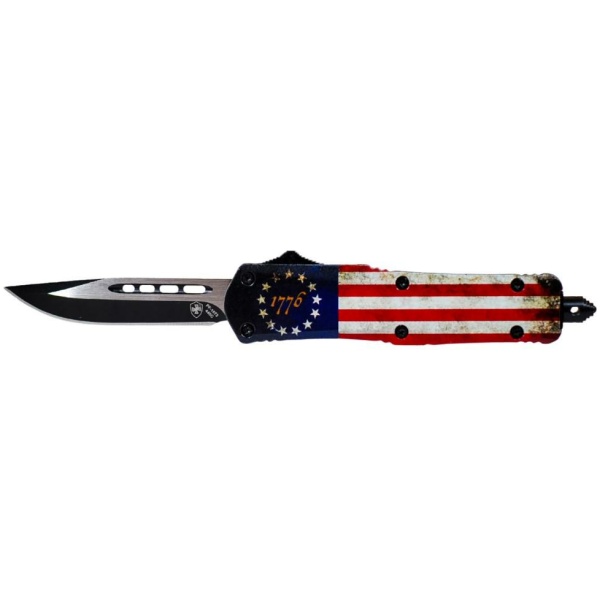 Templar Knife Small Knife 2-3/4" Drop Point Blade Betsy Ross Flag