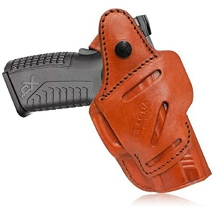 Tagua Leather 4in1 IWB Holster with Snap for S&W J Frame Brown RH