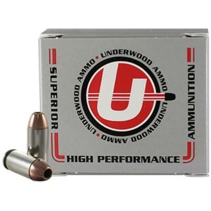 Underwood Ammo XTP Jacketed Hollow Point Handgun Ammunition 40 S&W 155gr JHP 1300 fps 20/ct
