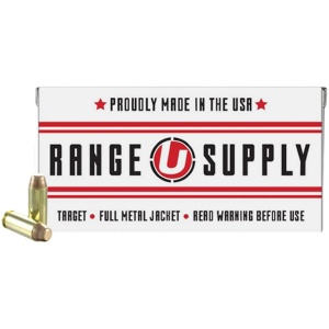 Underwood Range Supply Handgun Ammunition 10mm Auto 180 Grain FMJ 1250 fps 50/ct