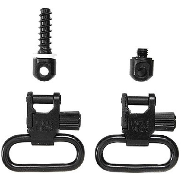 UNCLE MIKES QD SWIVELS FOREND BAND STYLE MACH & WOOD SCREW 1"on