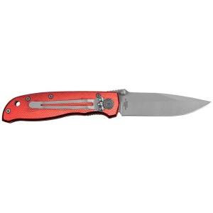 Sarge Knives Red Diamond Folding Knife 3-1/4" Drop Point Blade Red