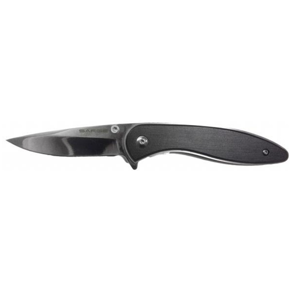 Sarge Knives Black Brushed Swift Assist Folding Knife
