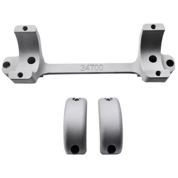 DNZ 1-Piece Gamer Reaper Scope Mount - Remington 700 Long Action High - Silver