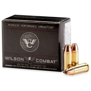 Wilson Combat .Hornady XTP Handgun Ammunition .38 Super(+P) 124gr HP 1335 fps 20/ct