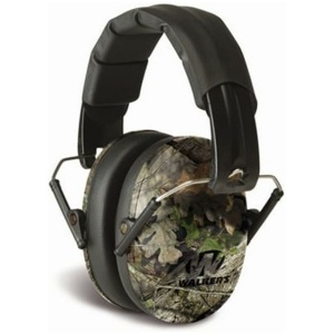 Walker's Pro Low Profile Folding Passive Earmuff- Mossy Oak