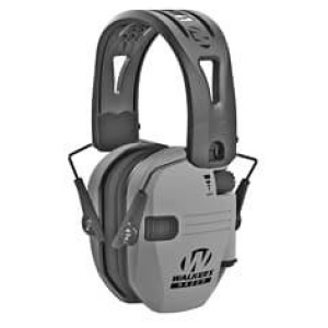 Walker's  Razor Tacti-Grip Ear Muffs -Battleship Gray 23NRR