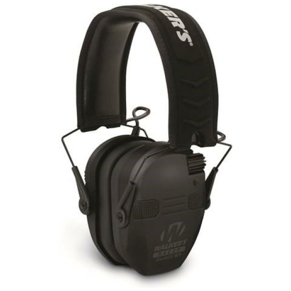 Walker's Razor Electronic Comm Muff Ear Muffs 23dB Black with Bluetooth