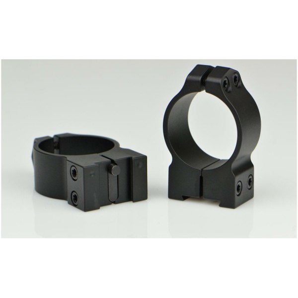 Warne 2-Piece Maxima Fixed Scope Ringmounts with Grooved Receiver - Tikka 30mm Medium Matte