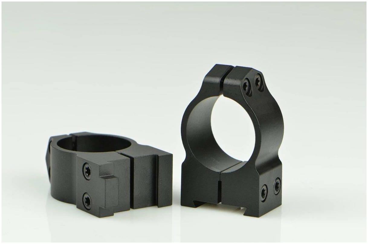 Warne 2-Piece Maxima Fixed (19mm Dovetail) Scope Ringmounts with Grooved Receiver Fits CZ550 1" Medium Matte