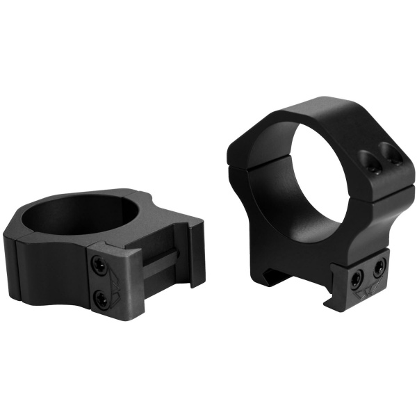 Warne 2-Piece Maxima Horizontal Fixed Scope Rings 30mm PA Low - Matte Black