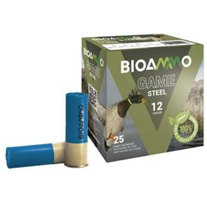 BIOAMMO Steel Game Waterfowl Shotshells 12 ga 2-3/4" 1-1/16 oz 1295 fps #3 25/ct