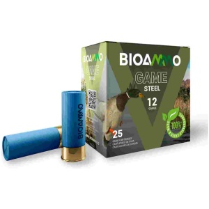 BIOAMMO Steel Game Pheasant Shotshells 12 ga 2-3/4" 1-1/16 oz 1295 fps #6 25/ct