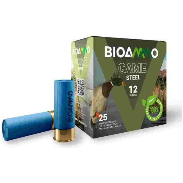 BIOAMMO Steel Game Pheasant Shotshells 12 ga 2-3/4" 1-1/16 oz 1295 fps #6 25/ct