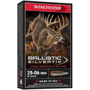 Winchester Ballistic Silvertip Rifle Ammunition .25-06 Rem 85 gr. PT 3470 fps 20/ct