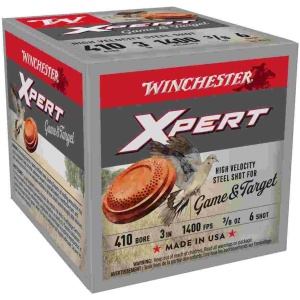 Winchester Xpert Steel Shotshells .410 ga 3" 3/8 oz 1400 fps #6 25/ct