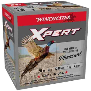 Winchester Xpert HV Steel Pheasant Shotshells 20 ga 3" 1 oz 1330 fps #4 25/ct