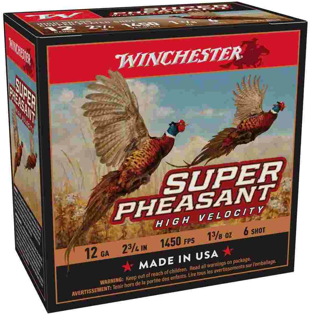 Winchester Super-X Super Pheasant Shotshells 12 ga 2-3/4" 1-3/8 oz 1450 fps #6 25/ct