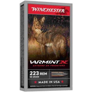 Winchester Varmint X Rifle Ammunition .223 Rem 55gr PT 3240fps 20/ct