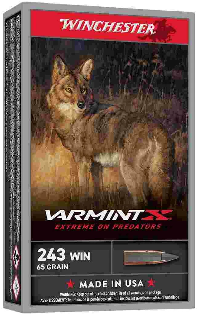 Winchester Varmint X Rifle Ammunition .243 Win 65gr PT 3620fps 20/ct