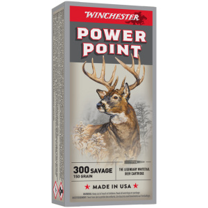 Winchester Super-X Power Point Rifle Ammunition .300 Savage 150 gr. PSP 2630 fps 20/ct