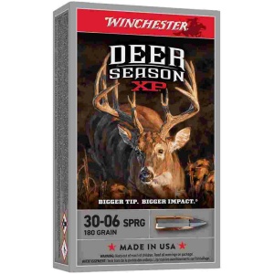 Winchester Deer Season XP Rifle Ammunition .30-06 Sprg 180gr PT 2750 fps 20/ct
