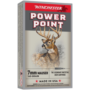 Winchester Super-X Power Point Rifle Ammunition 7mm Mauser 145 gr. PSP 2660 fps 20/ct