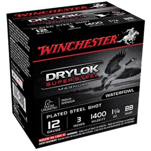 Winchester Drylok Super Steel Magnum Shotshells 3" 1-1/4 oz 1400 fps #BB 10/ct