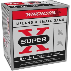 Winchester Super-X Game Shotshells 16 ga 2-3/4" 1 oz 1165 fps #8 25/ct