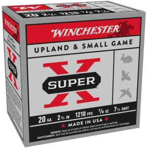 Winchester Super-X Game Shotshells 20 ga 2-3/4" 7/8 oz 1210 fps #7.5 25/ct