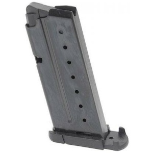 Walther PPS Magazine Flush Base 9mm Black Steel 6/rd