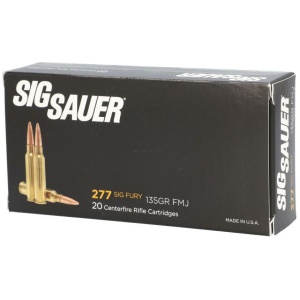 Sig Sauer Elite Ball Rifle Ammunition .277 Fury 135gr FMJ 2750 fps 20/ct