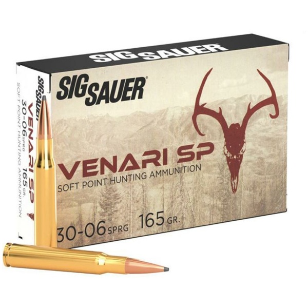 Sig Sauer Venari SP Rifle Ammunition .30-06 SPRG 165gr SP 2900 fps 20/ct