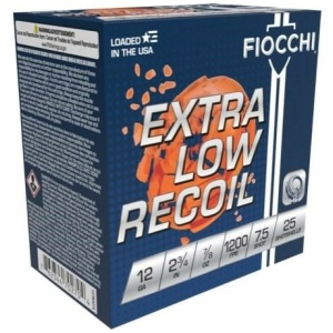 Fiocchi 12GA 2 3/4" 7/8oz #7.5 Low Recoil Trainer 25RD