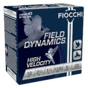 FIOCCHI 12GA HV 2-3/4 1-1/4OZ #5 1330FPS 25RD