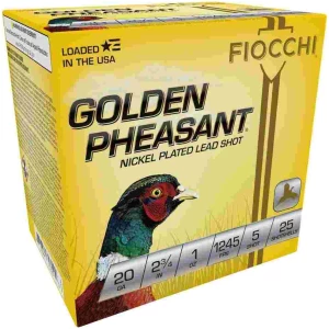GOLDEN PHEASANT NP 20ga  2 3/4" 1oz #5 1245fps 25RD