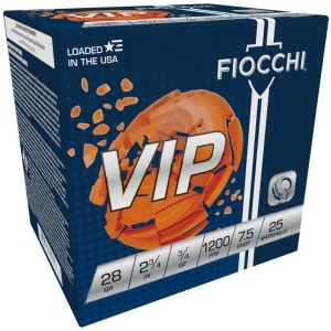 Fiocchi Exacta Target Loads  28 ga 2 3/4"  3/4 oz #7.5 1200 fps - 25/box