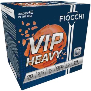 Fiocchi Exacta VIP Shotshells 28ga 2-3/4" 3/4oz 1300 fps #7.5 25/ct