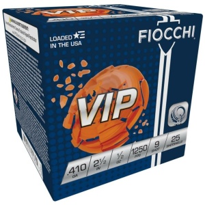 Fiocchi Premium Target Loads .410 ga 2 1/2" 1/2 oz #9 1250 fps 25/ct