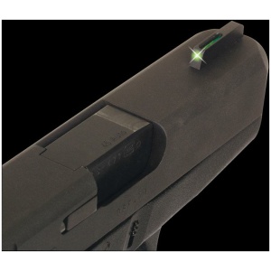 Truglo TFO Tritium/Fiber-Optic Day/Night Sights Fit Ruger (FRONT ONLY) SR9 / SR9C SR40 / SR40C SR45 - Green