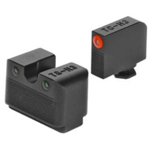 Truglo Tritium Pro Sight Set Green with Orange Front and Green Back for Glock
