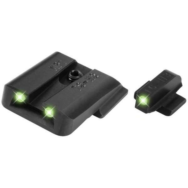 Truglo Tritium Pro Night Sights Fit S&W Bodyguard .380 - White Outline Front/Green Rear