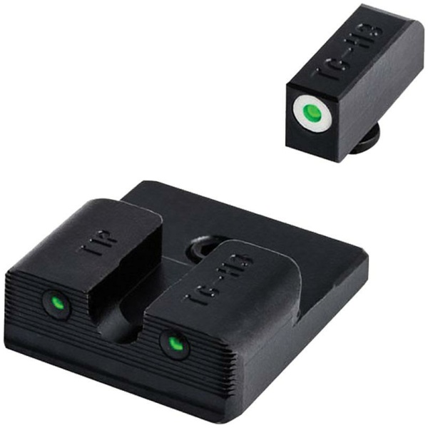 Truglo Tritium Pro Night Sights Fit Taurus Millennium G2 / 709 Slim / 740 Slim - White Outline Front/Rear Green